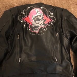 River Road 100% leather women’s motorcycle jacket